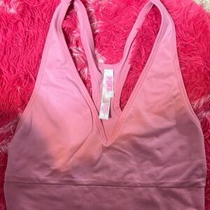 PINK Victoria's Secret Light Pink Sports Bra